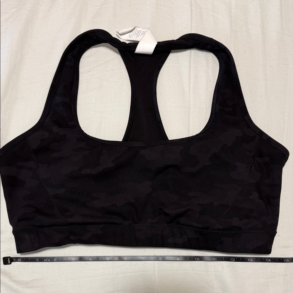 Fabletics Dark Camouflage Sports Bra